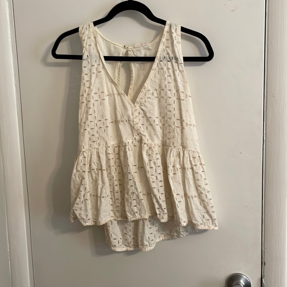 Eyelet tank top